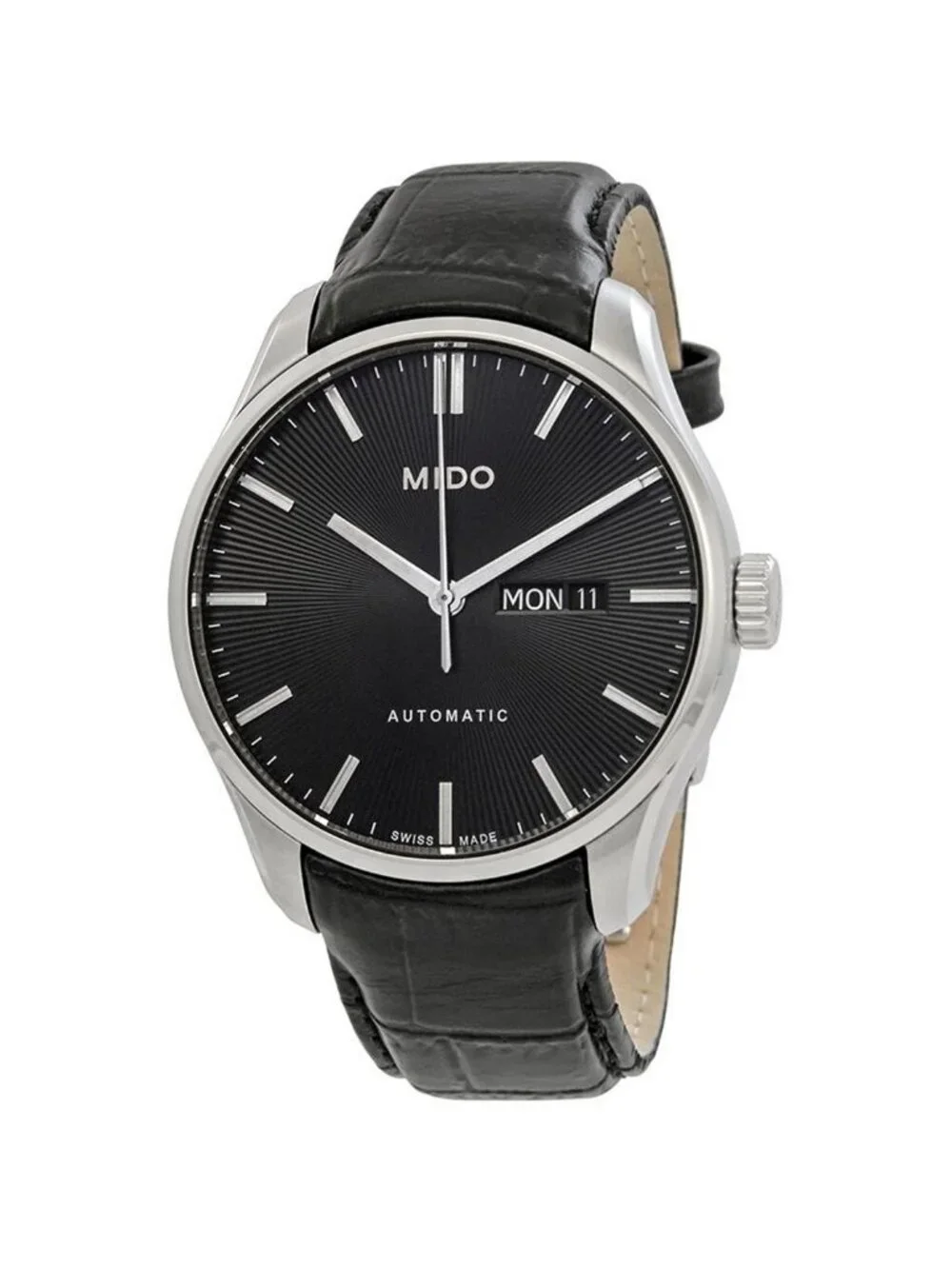NWT Mido Belluna II Automatic Black Dial Men's Watch